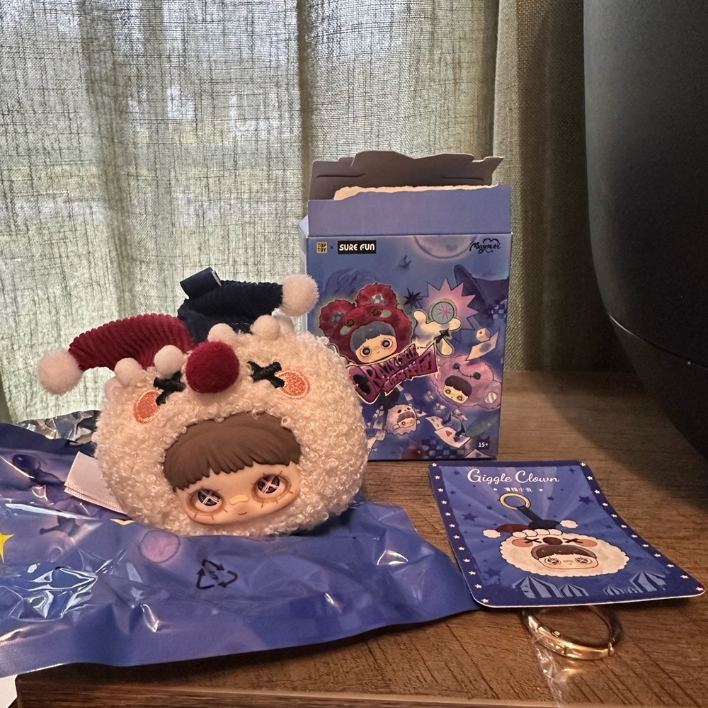 Maymei Crazy Circus Charm Plush Pendant Confirmed Open Box Giggle Clown‎